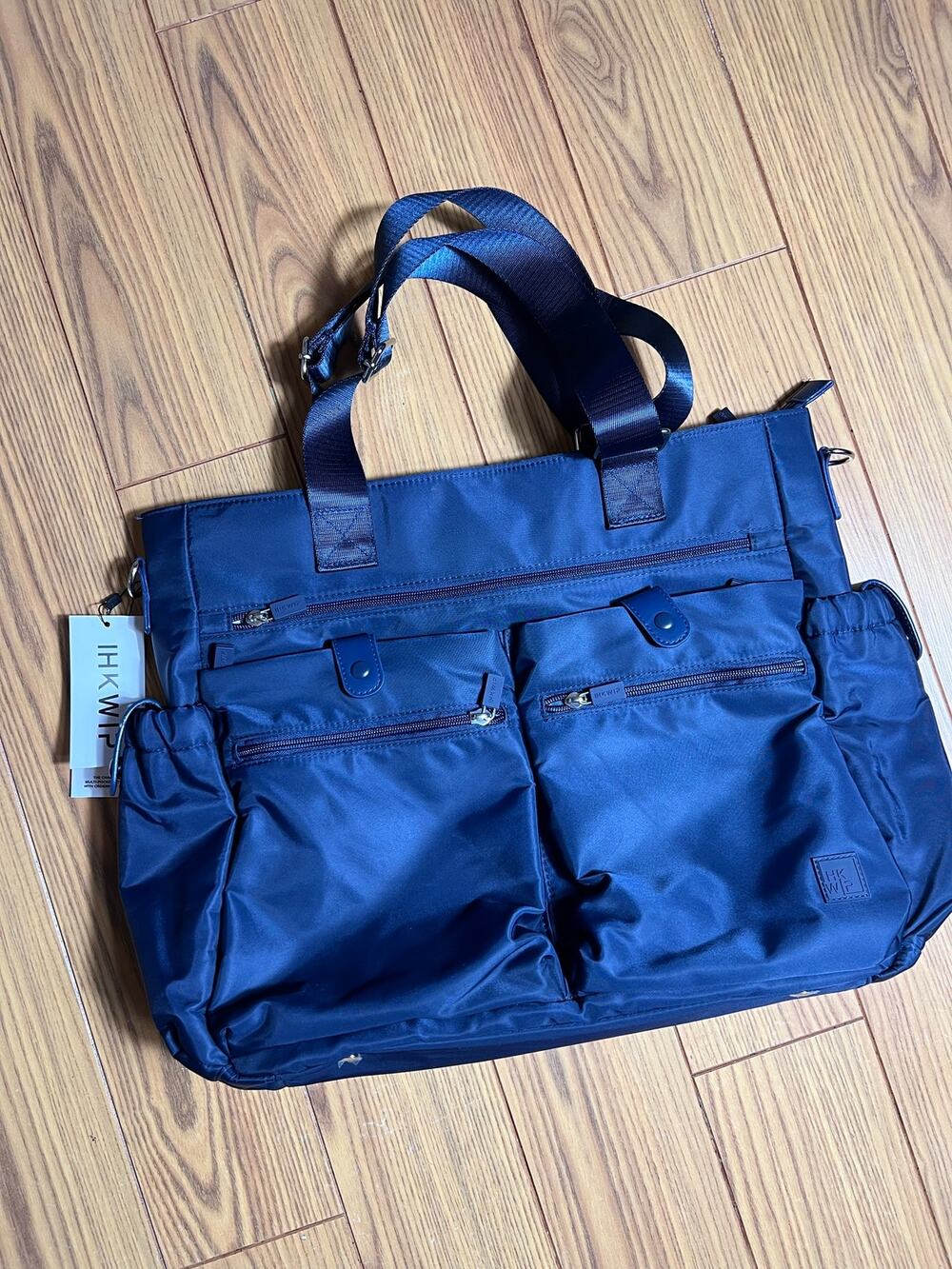 IHKWIP Champion Bag Tote Shoulder NWT Laptop CarryOn Multi-Pocket Navy Work Navy